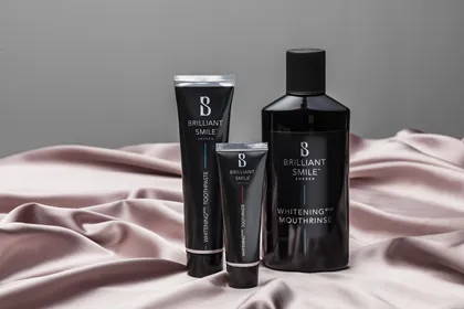 Whitening oral care dusty pink silk